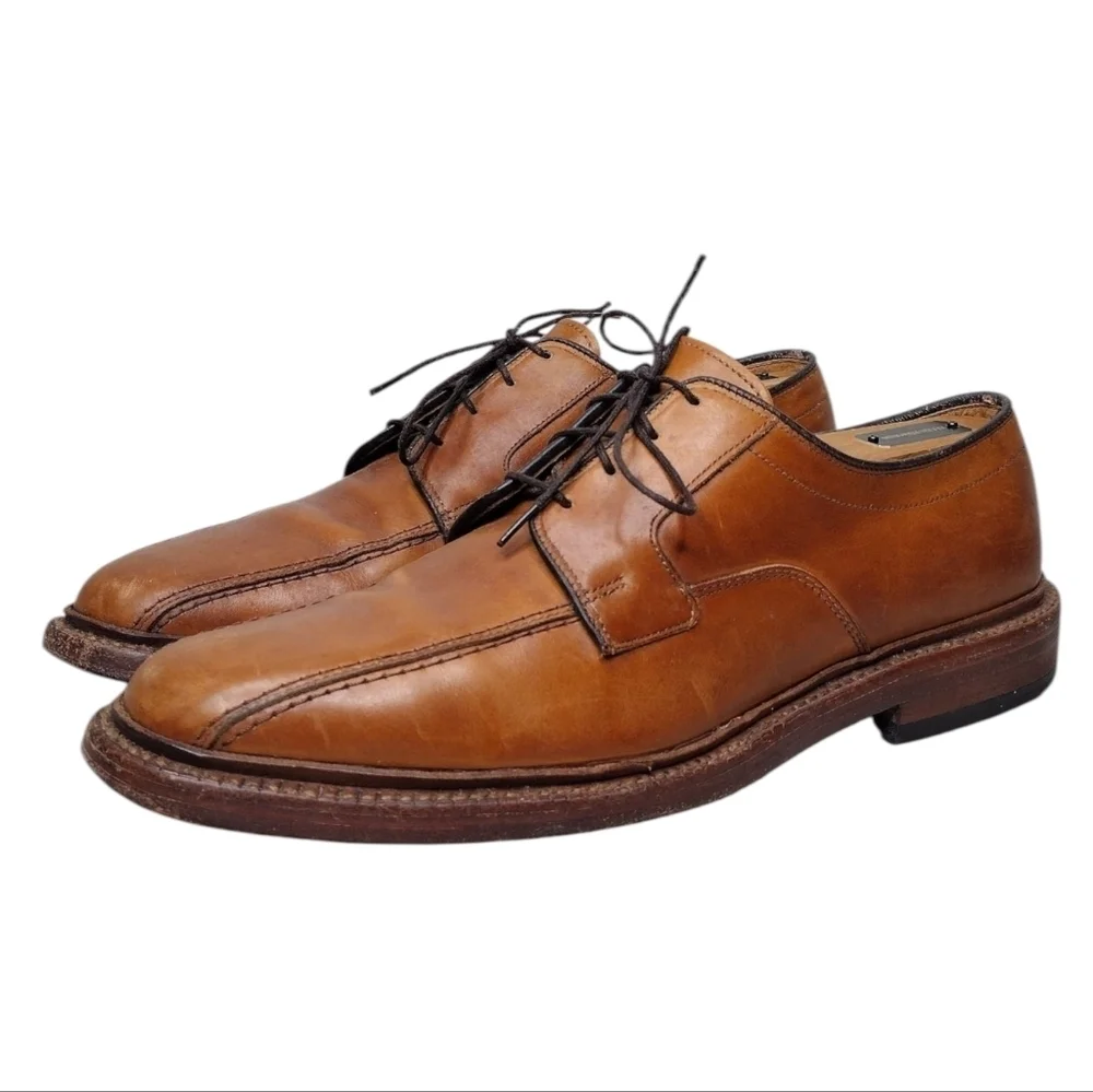 Allen Edmonds Hillcrest Brown Leather Lace Up Business Classic Oxfords Sz 9